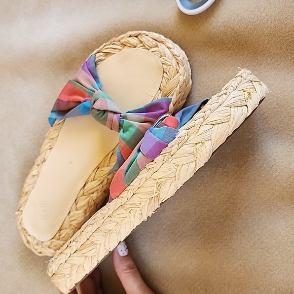 Summer straw slippers - Picture 2 of 9